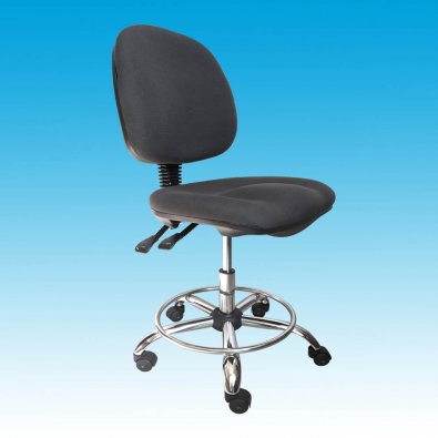 Антистатический тканевый стул с опорой для ног Ergo-02K